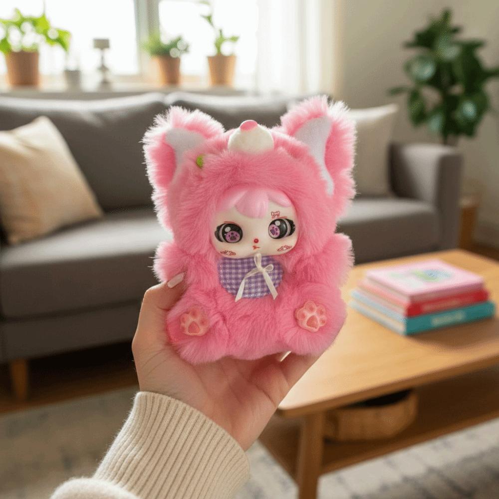 Hangings Decoration Vinyl Face Plush Toys Stuffed Animal Plush Forest Doll Bag Charm