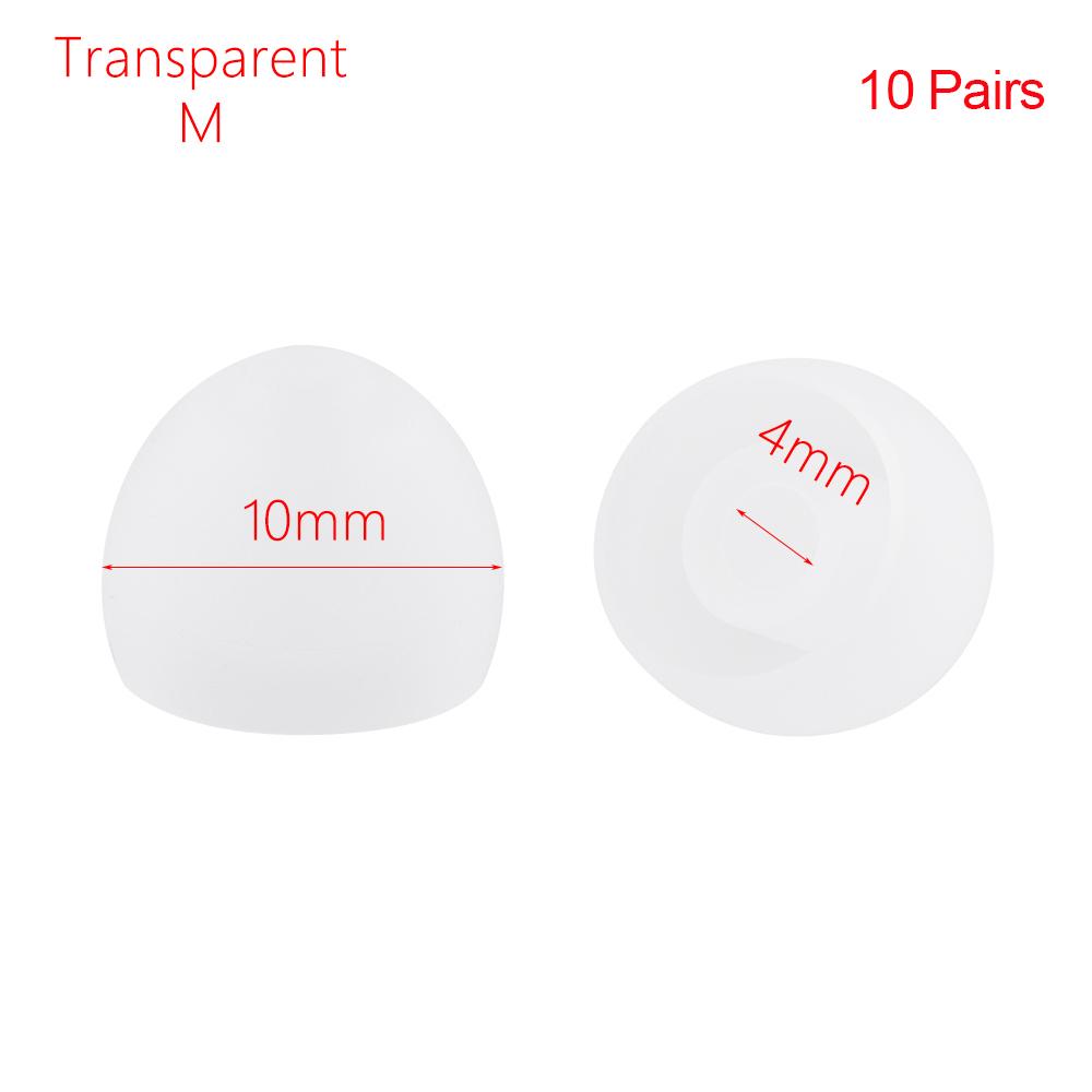 Пары универсальных колпачков 4 мм, резиновые вкладыши, сменные наушники-вкладыши, силиконовые насадки для наушников