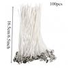 100 шт/500 шт 6,5-16 см фитили для свечей бездымный воск чистый хлопок сердечник для самостоятельного изготовления свечей предварительно вощеные фитили принадлежности для вечеринок