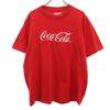 Coke 90s Made In USA Old Short Sleeve T-shirt L Red Single Stitch Men's Used