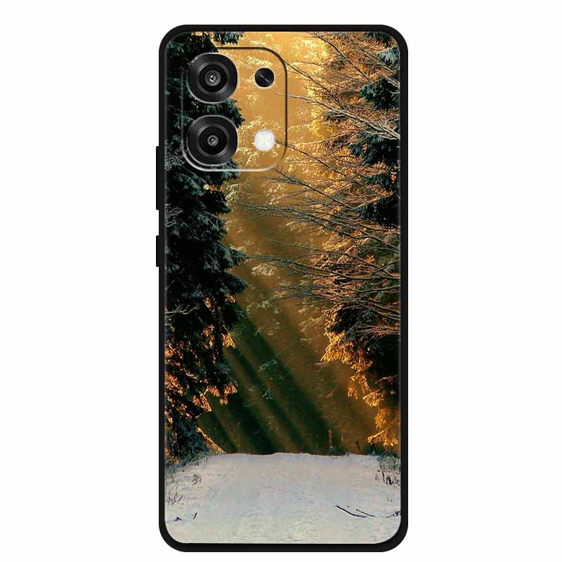 Для Oppo A6 Pro 5G 4G Глобальный Чехол с Рисунком Пейзажа Мягкий Силиконовый Чехол для Телефона для Oppo A6 Pro CPH2799 CPH2781 Модная Задняя Крышка