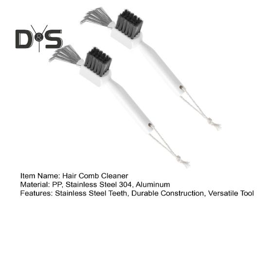 2 шт. инструмент для чистки расчески из нержавеющей стали щетка для чистки волос 2 в 1 очиститель расчески с деревянной ручкой инструмент для чистки расчески