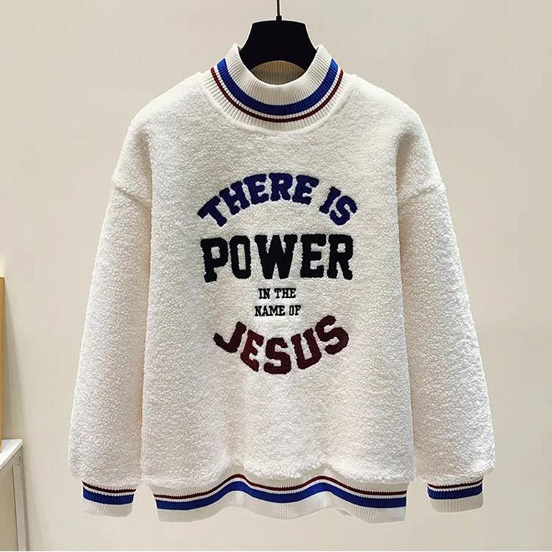 Шерстяной свитер, женский осенне-зимний мягкий и утолщенный свободный топ, теплый удобный пуловер, повседневные топы