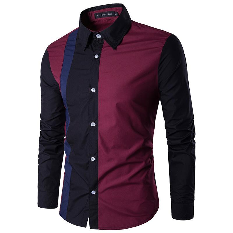 Formal Men's Shirt Long Sleeved Autumn Casual Men's Shirt Men's Clothing Shirts (men’s)