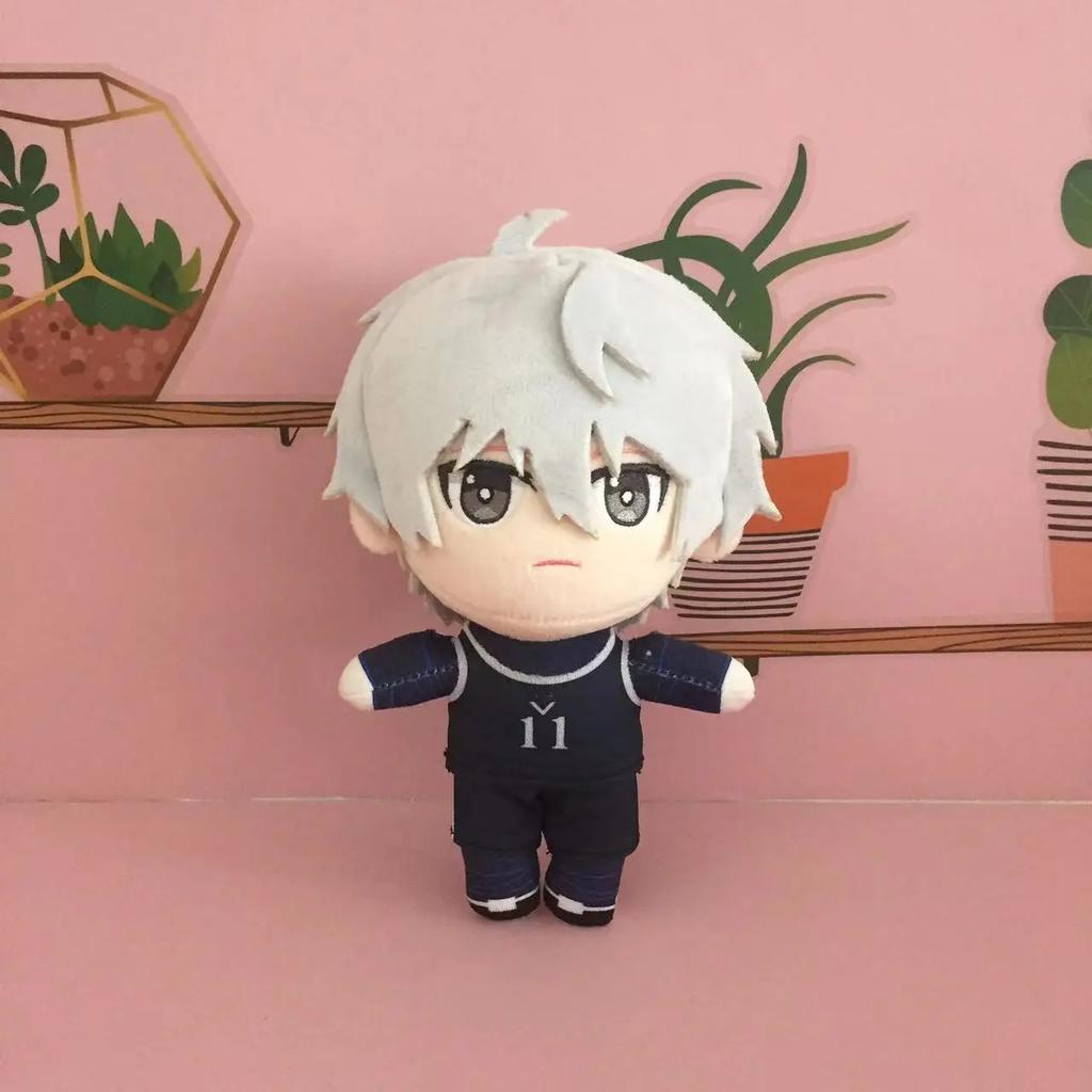 Плюшевая кукла Blue Lock Сейсиро Наги 20 см Исаги Ёити Микаге Милая Мягкая Набивная Подушка Подарок на День Рождения