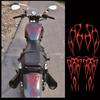 1 Set Motorcycle Red Flame Waterproof Sticker For Gas Tank & Fender Decals Vinyl