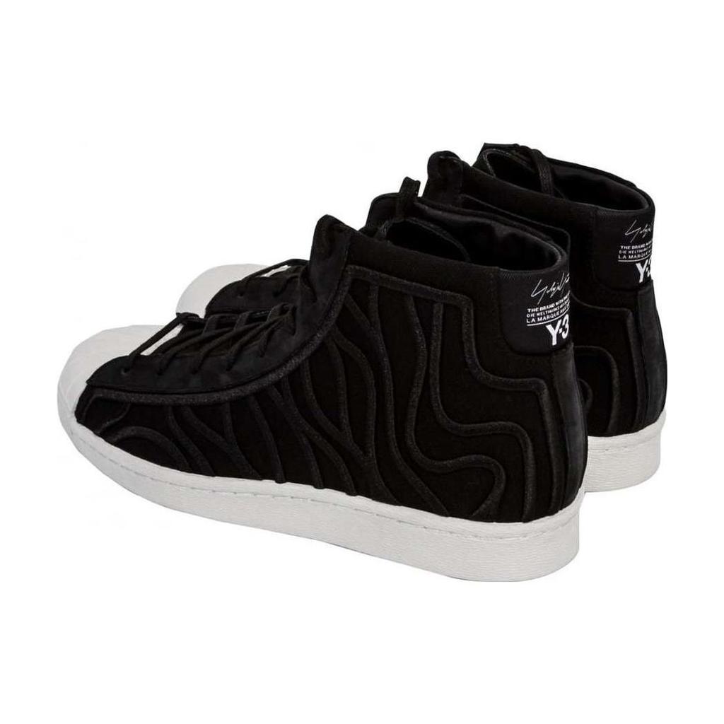Y-3 Замшевые Универсальные Удобные Стильные Повседневные Прочные Высокие Кроссовки Унисекс Кроссовки Черные AC7489