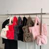Large Plush Tote Faux Fur Shoulder Bag Winter Fluffy Women Designer Handbags Warm Soft Crossbody Bags for Women Shopper Purses