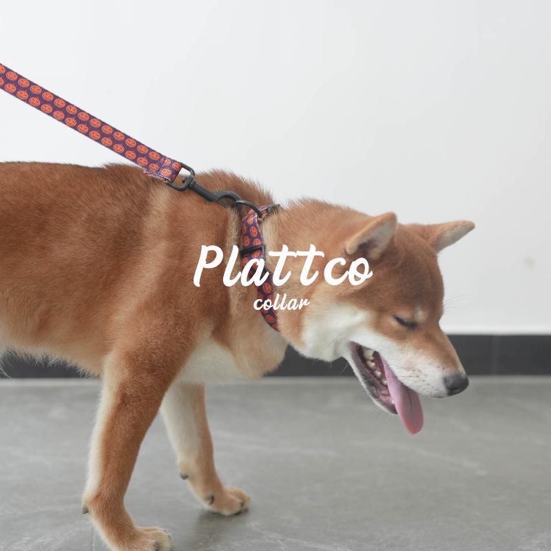 PLATTCO Печатный нейлоновый поводок для выгула собак PDC337