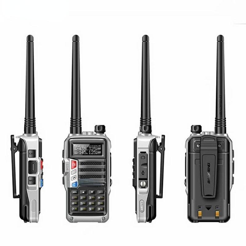 Мощный портативный радиоприемник Walkie Talkie CB, 200 Вт, дальность действия 120 км, для охоты, лесной город, обновление S9 с USB-зарядным устройством S9 plus ProAbf