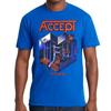 НОВАЯ футболка Accept Metal Heart Синяя Все размеры S-5XL Унисекс футболка