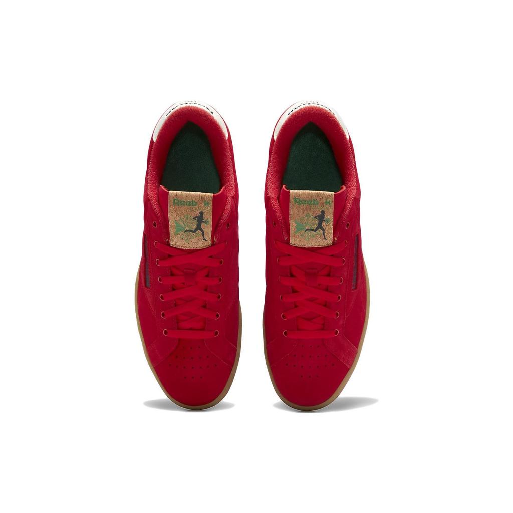 Reebok Дартс Club C 85 Grounds - векторные красные кроссовки унисекс Glen-Green Gum GV6954