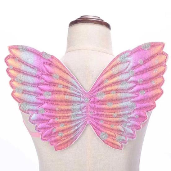 Градиентное крыло бабочки для девочек, крыло феи-принцессы, крыло бабочки, костюм для нарядного платья на день рождения, свадьбу, аксессуары для Хэллоуина для вечеринок, выступлений