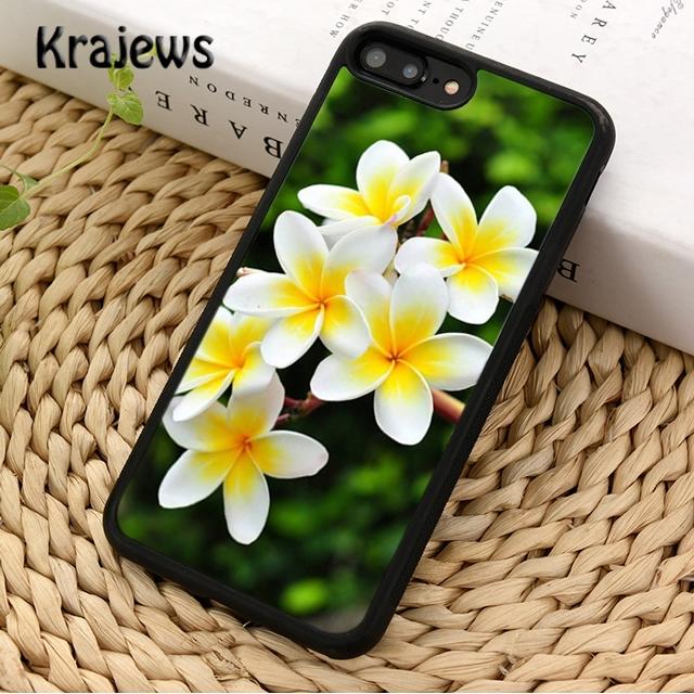Krajews Тропические Цветы Франжипани Для Чехла Телефона iPhone 17 Air 16 15 14 plus 12 13 pro max coque Fundas