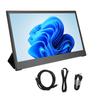 Portable Monitor 15.6in IPS 1080P Type C Port Dual Speaker Aluminium Alloy External Mobile Screen