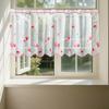 1Pc Polyester Weave Tier Tulle Window DIY Cafe Drapes Short Sheer Curtains Kitchen Net Voile