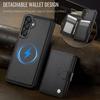For Samsung Galaxy A55 5G Case JEEHOOD J09 RFID Blocking Card Holder Leather Back Phone Cover Magnetic Case