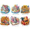 Акриловая 2D Плоская Печать DIY Настольные Наборы для Алмазной Живописи Украшения Алмазная Живопись Настольные Украшения Украшение Стола в Спальне