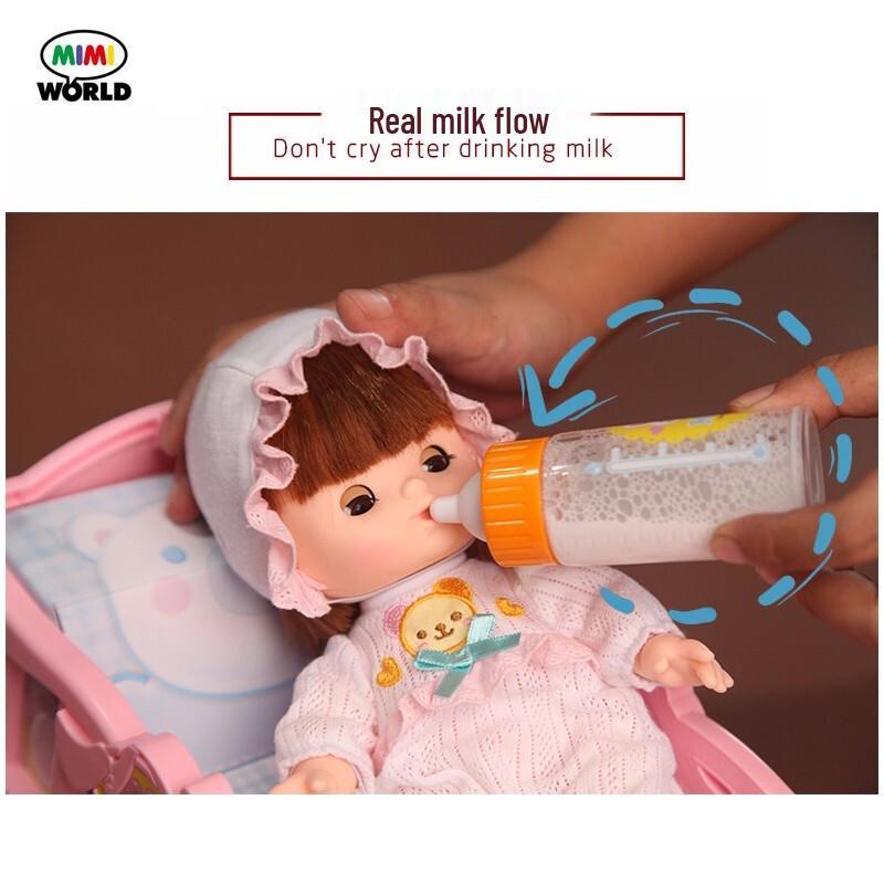 Кукла Mimiworld Спящий малыш с кроваткой и аксессуарами