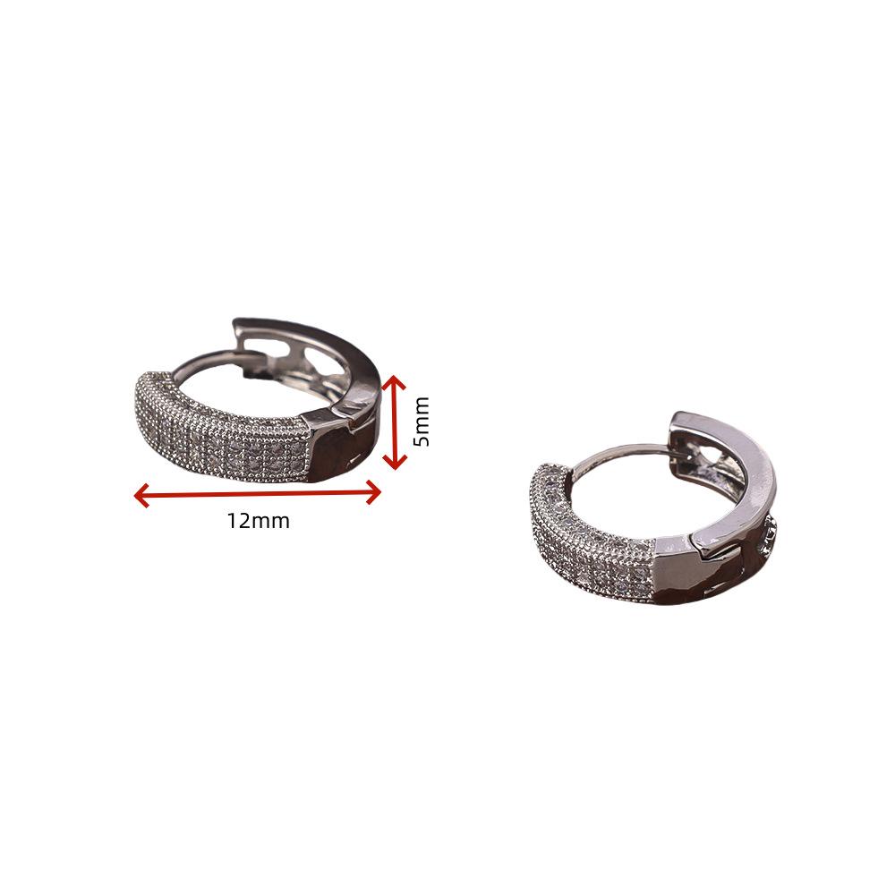 Французские серьги-пусеты с цирконами и бриллиантами в стиле легкой роскоши - Универсальные и трендовые стили