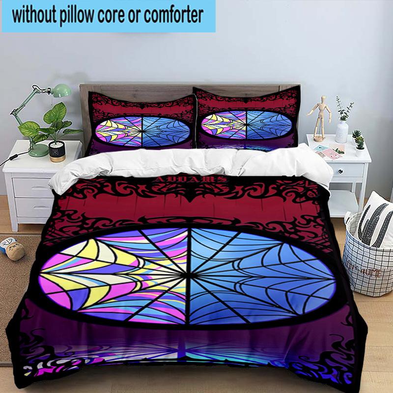 3PCS Colorful Web Adams Design 3pcs Bedding,Including 3PCS Duvet Cover And 2pcs Pillowcases Perfect for Christmas,Ideal for Bedroom, Dormitory