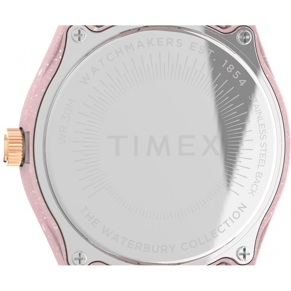 TIMEX Watch Timex Waterbury Ocean Pink Dial Recycled Plastic Mineral Glass Quartz 37MM America Watch TW2V33100
