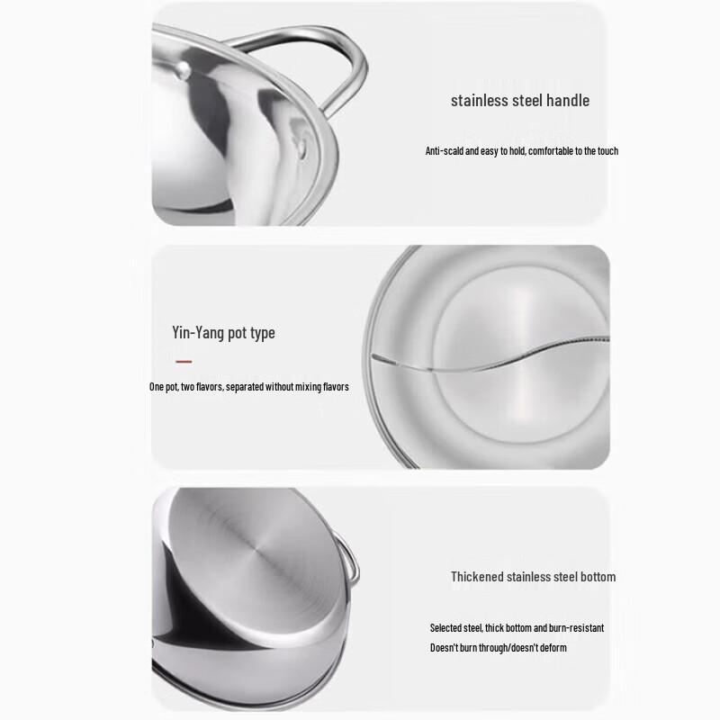 Stainless Steel Commercial Hot Pot & Clear Soup Pot