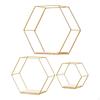 Wall Mount Hexagonal Shelves Display Multifunctional