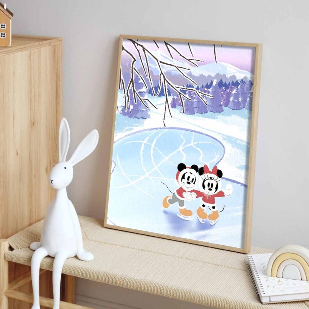 Full Round Diamond Painting Mickey Skating Art Rhinestone Picture Mosaic DIY 5D Cross Stitch Embroidery Home Decoration