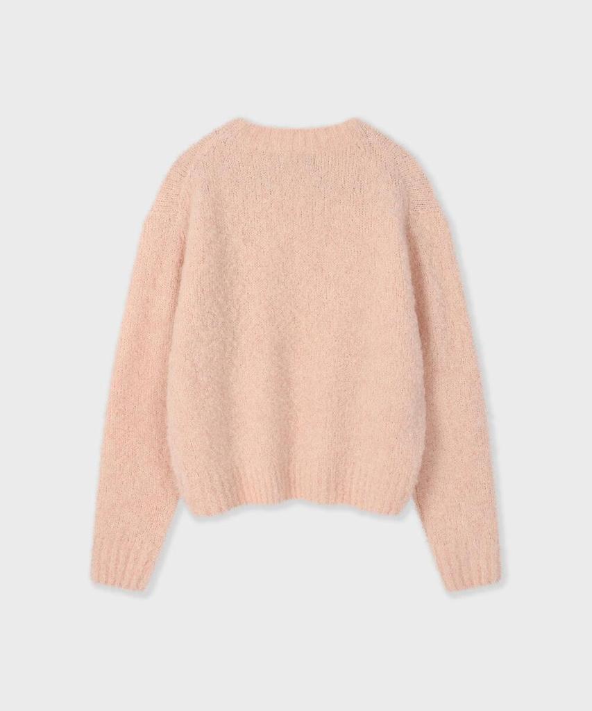 FALLETT Story Logo Boucle Knit Pink