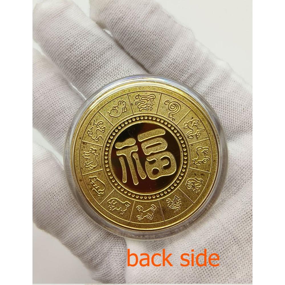 Двенадцать памятных медалей зодиака, цветные, 4,5 мм, золотые монеты зодиака, изделия ручной работы, рождественский подарок, наполнители для чулка