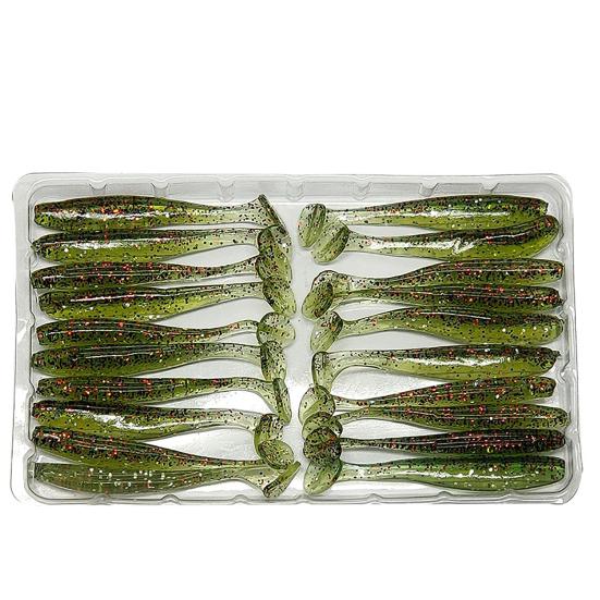 20 шт. 5,5 см светящаяся поддельная мягкая силиконовая искусственная приманка воблер рыбная приманка для плавания