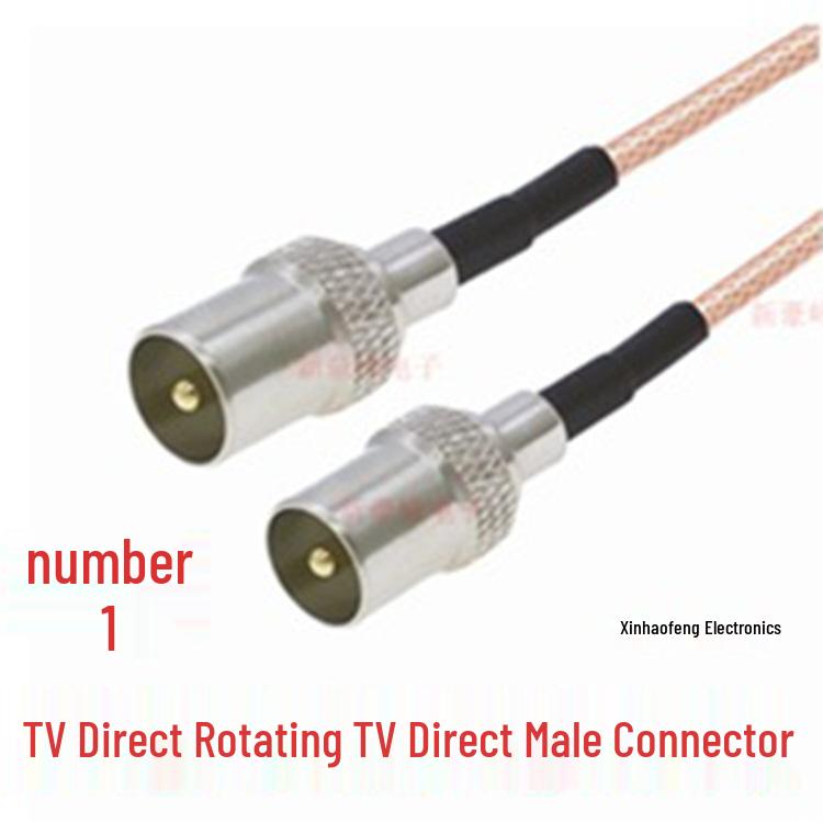 90° IEC Штекер/Розетка Набор для DVB Приставки Спутниковое HDTV Кабель RG179