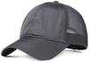 Laquest Plus Size Solid Mesh Cap for Men and Women (Gray)
