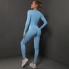Новая бесшовная однотонная укороченная футболка с длинными рукавами, эластичные леггинсы для йоги с высокой талией, одежда для йоги, одежда для фитнеса, женская одежда