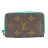 Used Card Case Mule Cult M60910 Monogram Tyu Luco Words Blue Accessory