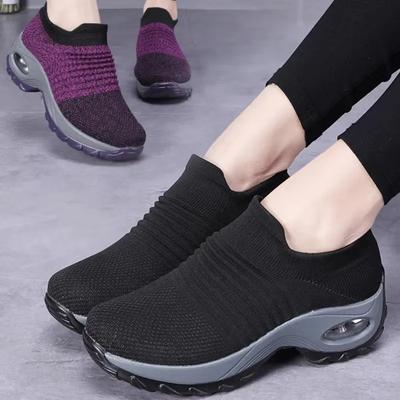 Сетчатая женская обувь, увеличивающая рост, удобная, дышащая, роскошный дизайн, корректирующая форму стопы, нескользящая подошва, обувь для ходьбы