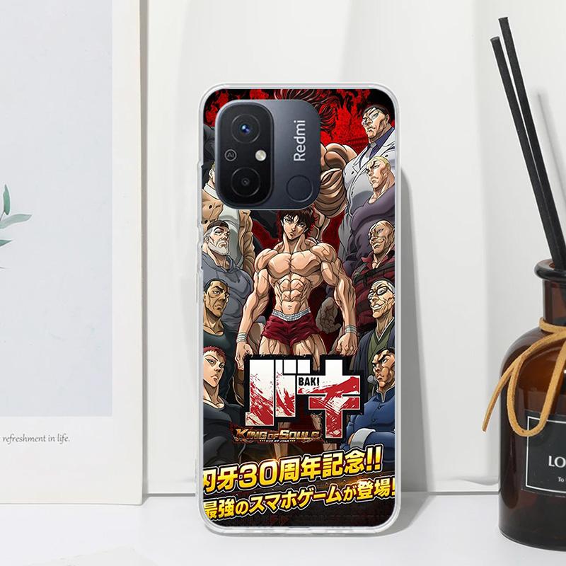 Baki the Grappler Original Anime Phone Case For Xiaomi Redmi 14C 13 13C 12 12C 10 10A 10C 9 9A 9C 9T 8 8A 7 7A 6A 6 Pro K80 K70
