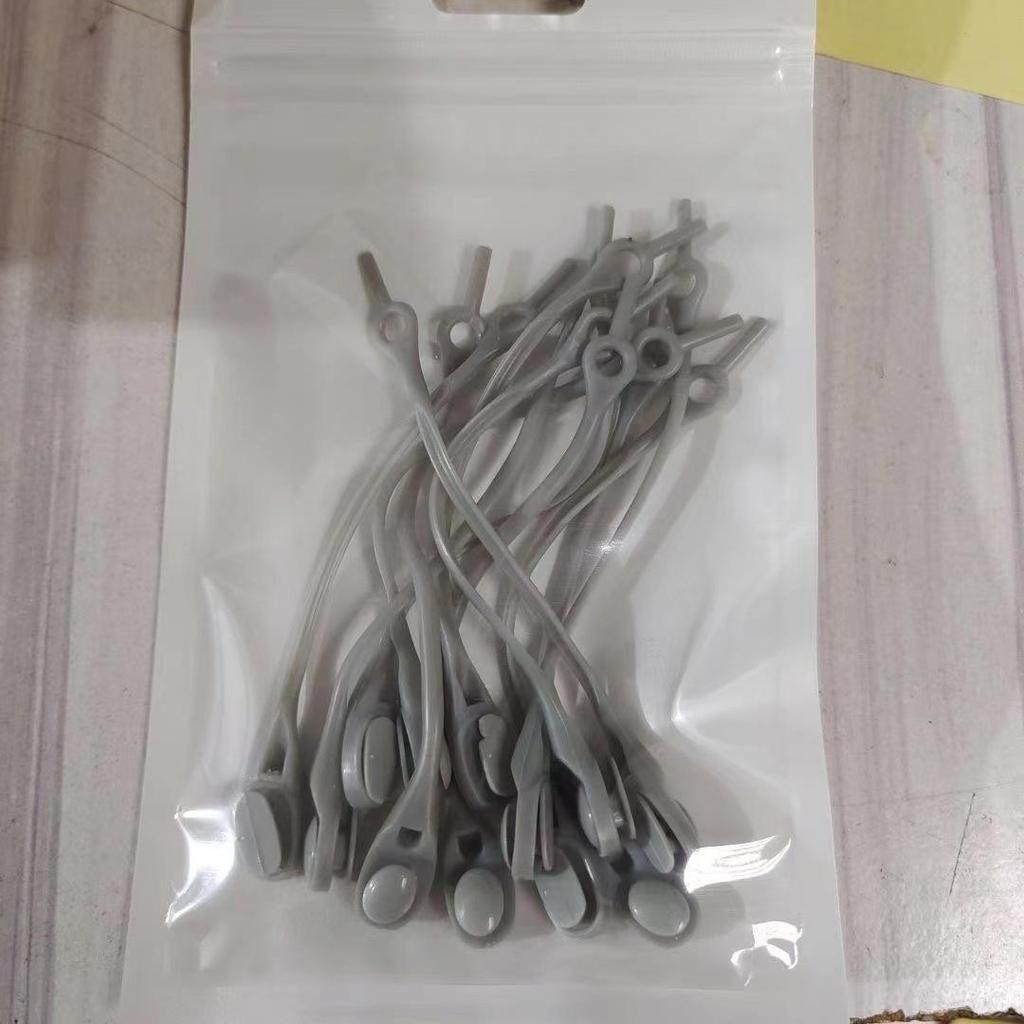 Elastic Lazy Shoelace Buckle White Shoes for Adults & Kids - No Tying Needed, Silicone, Unisex.