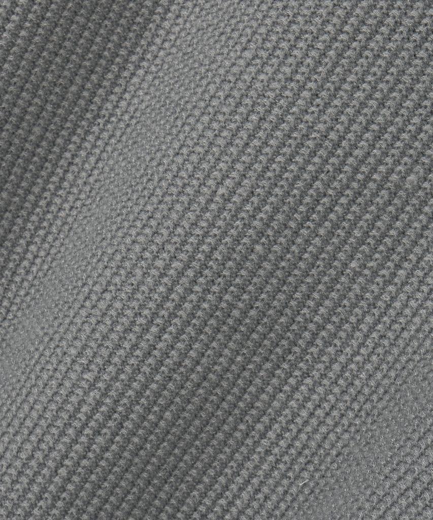 NODU Waffle Henley Neck Knit [Gray]