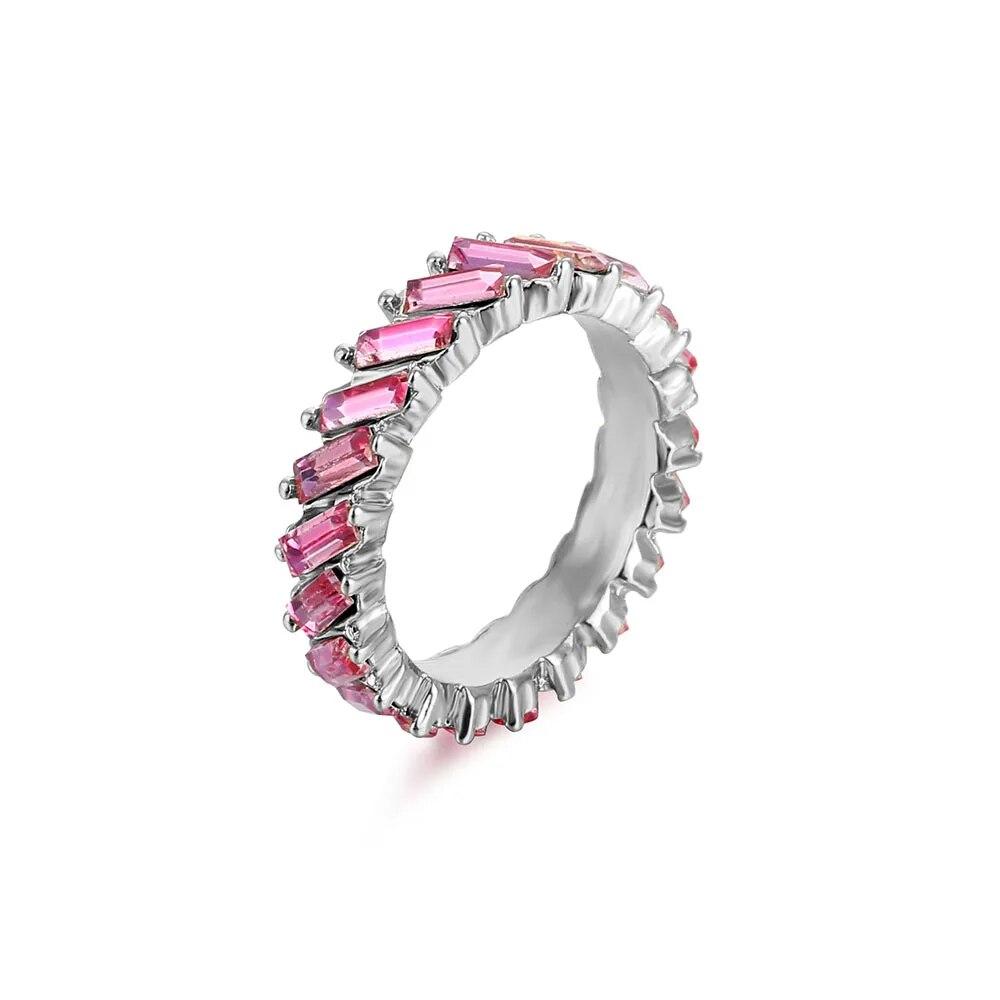 VG 6 лет 2023, высокое качество, радужное кольцо, кубическое обручальное кольцо для женщин, кольцо цвета вечности, женские ювелирные аксессуары, аксессуары