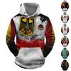 Fashion Print Loose Men's And Women's Long Sleeve Hooded Sweater