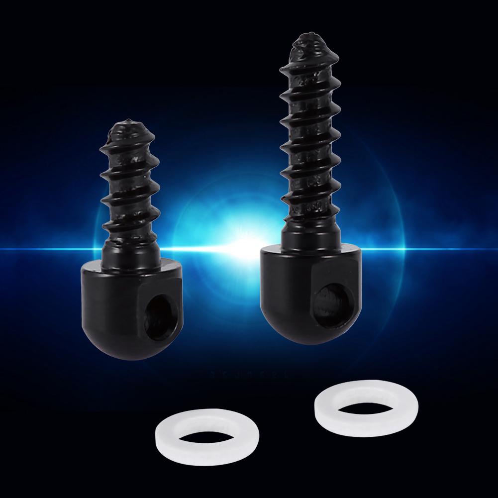 2pcs Sling Swivel Screws Studs Base With White Spacers Fits For Most Shotgun Hunting