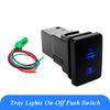12V Blue LED Fog Light Bar Push Switch For Toyota 2015 Hilux GUN Prado 150 200 RAV4 HiAce Landcruiser ON OFF Button Switch