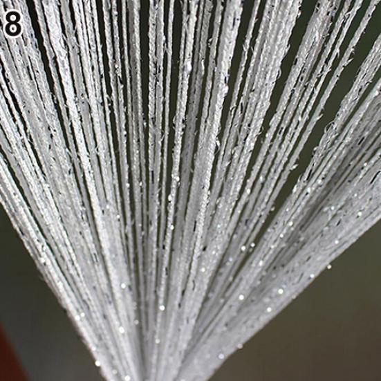 Дверная занавеска с плоской нитью, бахрома, оконная панель, перегородка, декор с кисточками