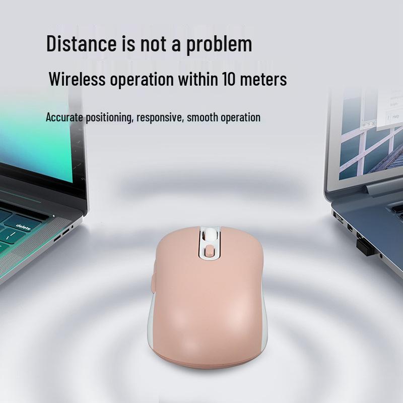 Беспроводная Bluetooth-мышь двойного режима, бесшумная, с настраиваемым Type-C, для ноутбука