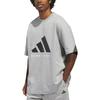 adidas Свободная круглая шея короткий рукав баскетбольная майка унисекс топы KB7558