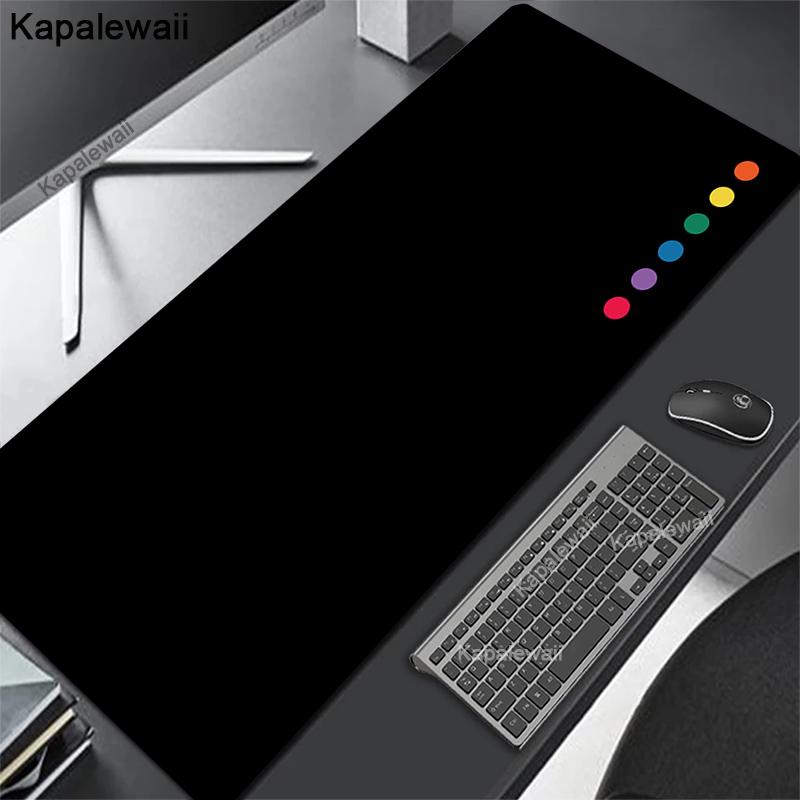 Mouse Pad Computer Laptop Black White Simple Line Keyboard Mouse Mat Art Mousepad Keyboards Gamers Decoracion Desk Mat