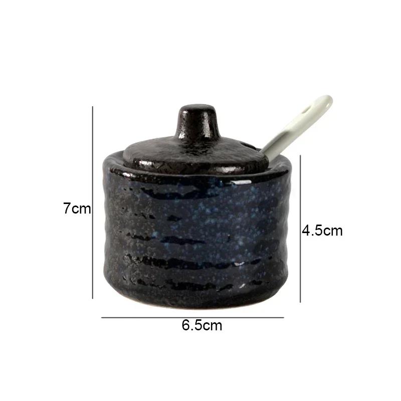 Ретро керамические банки для приправ Солонки и перечницы Кухонные принадлежности для специй Банки для специй Коробка для приправ Кухонные принадлежности