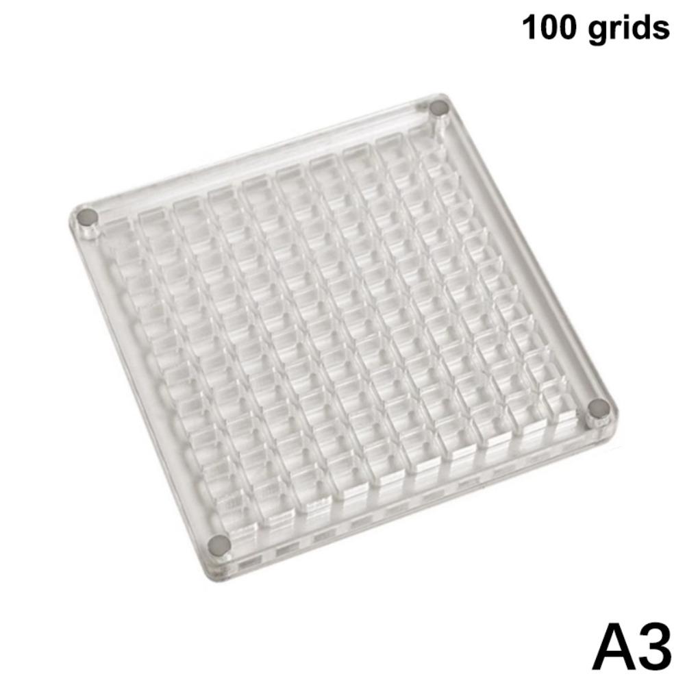 36/64/100 Grids Display Box Acrylic Organizer Box New Storage Containers Gems Display